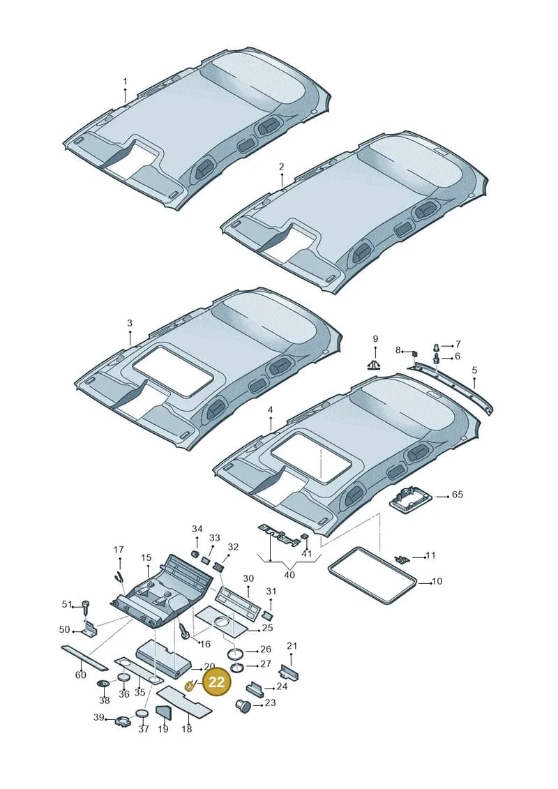 7L6881154 — Volkswagen Touareg                08> (2007-) diagram 274867550, position 22