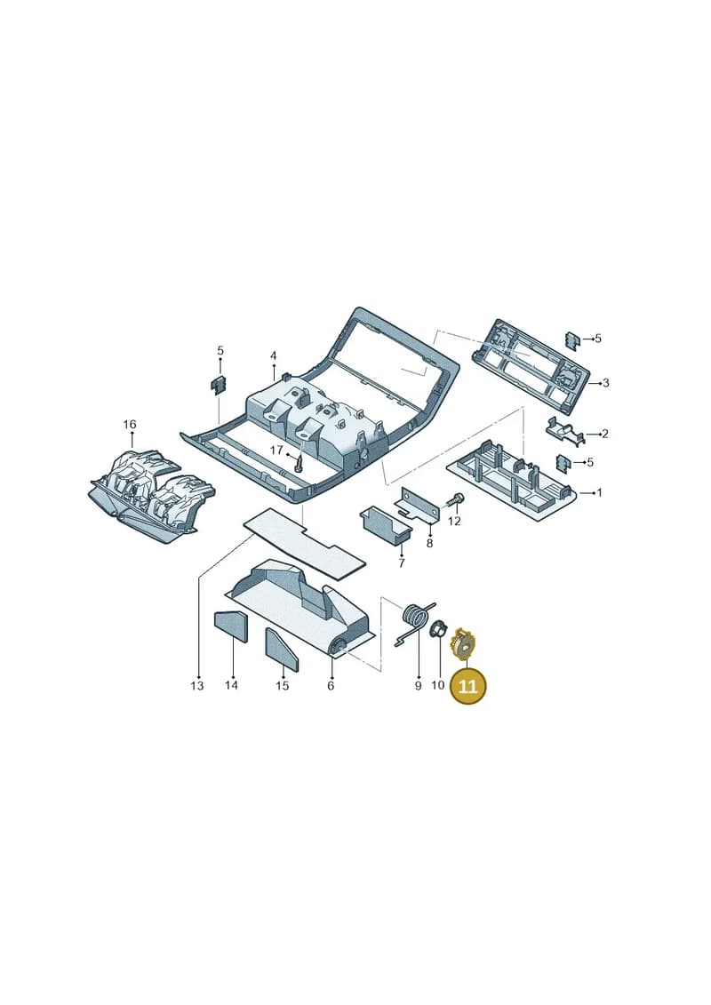 7L6881641 — Volkswagen California (2015-2019) diagram 871867500, position 11