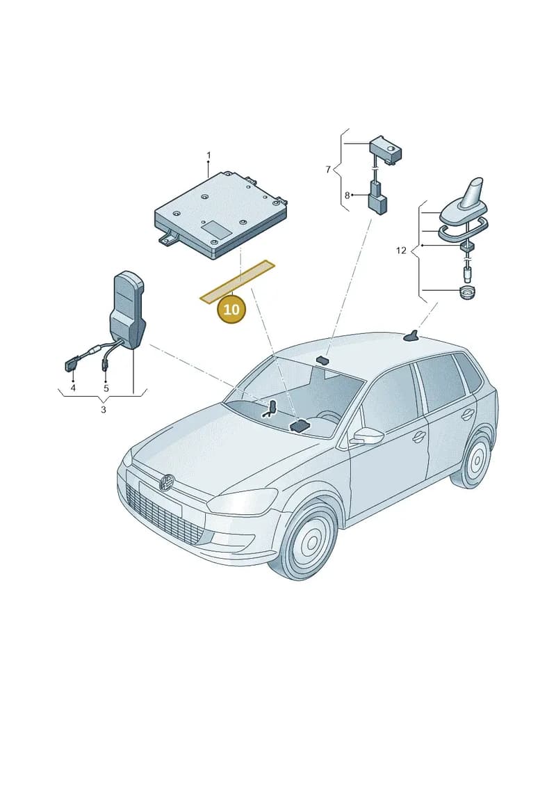 7L6972108A — Volkswagen Polo (2012-2014) diagram 747035550, position 10