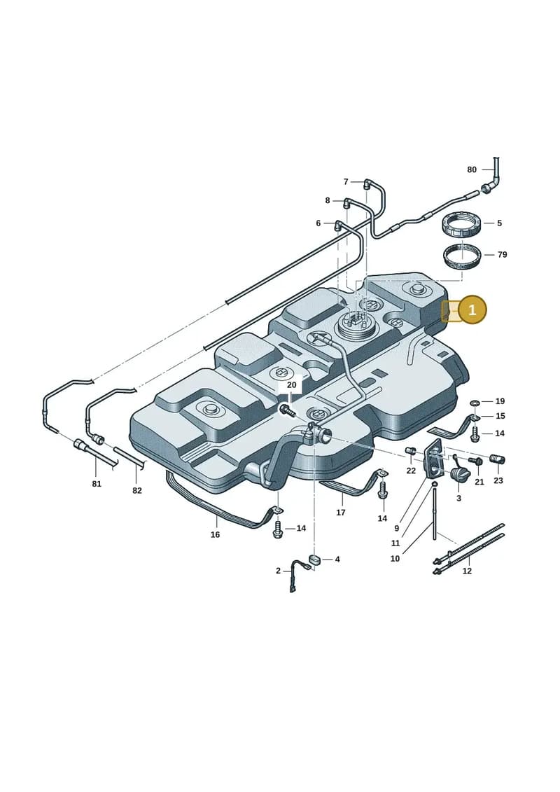 7LA201060K — Volkswagen Caravelle (2019-2024) diagram 7em201060, position 1