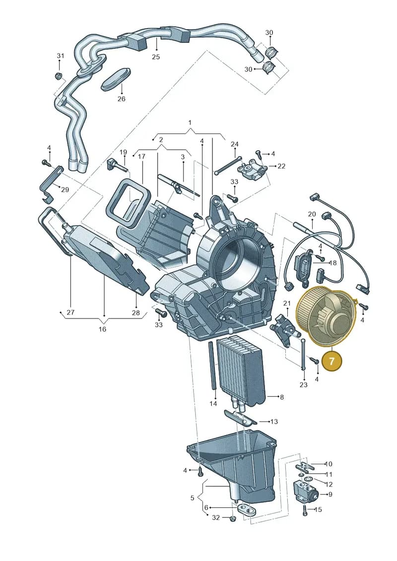 7LA819021 — Volkswagen Transporter Multivan (2019-2024) diagram 410820100, position 7