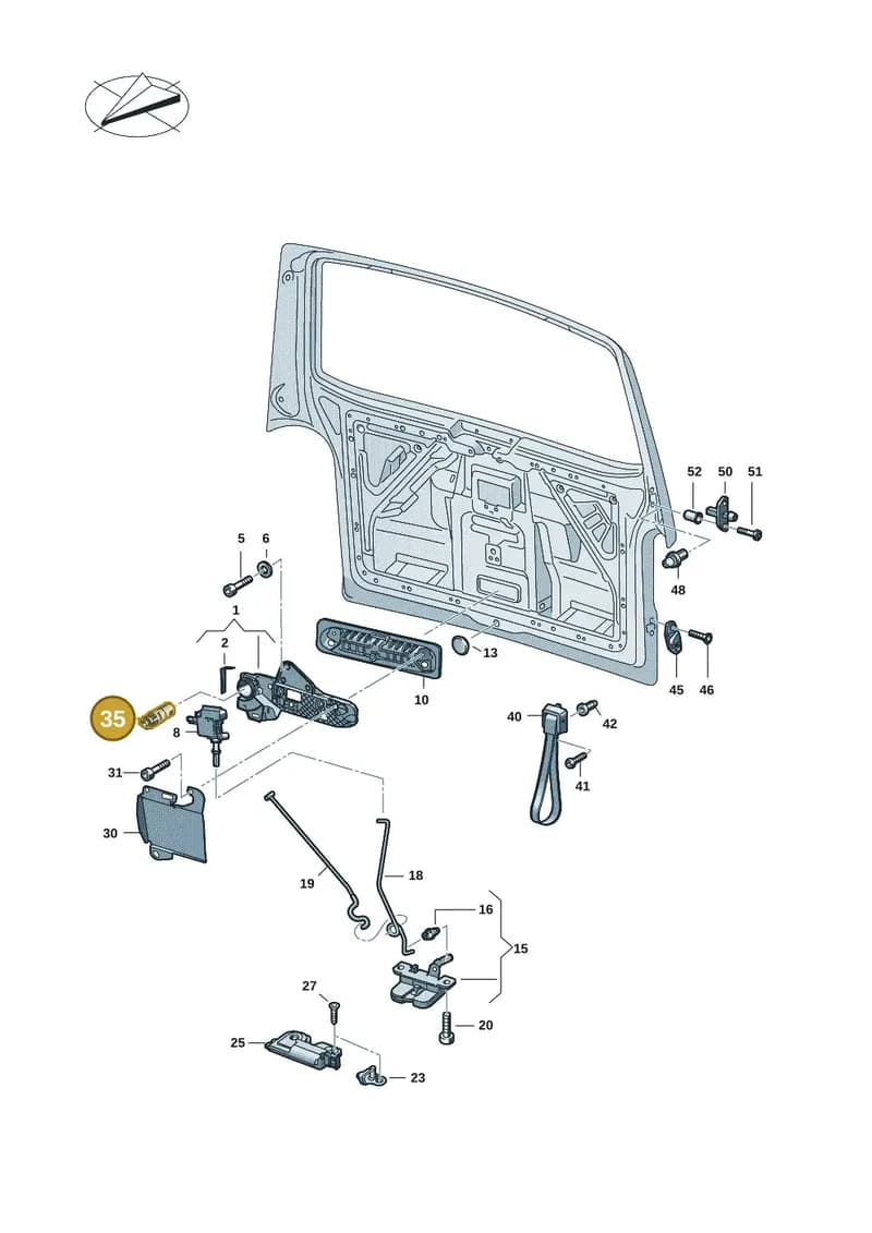 7LA827737Y — Volkswagen Caravelle (2019-2024) diagram 7ep827100, position 35