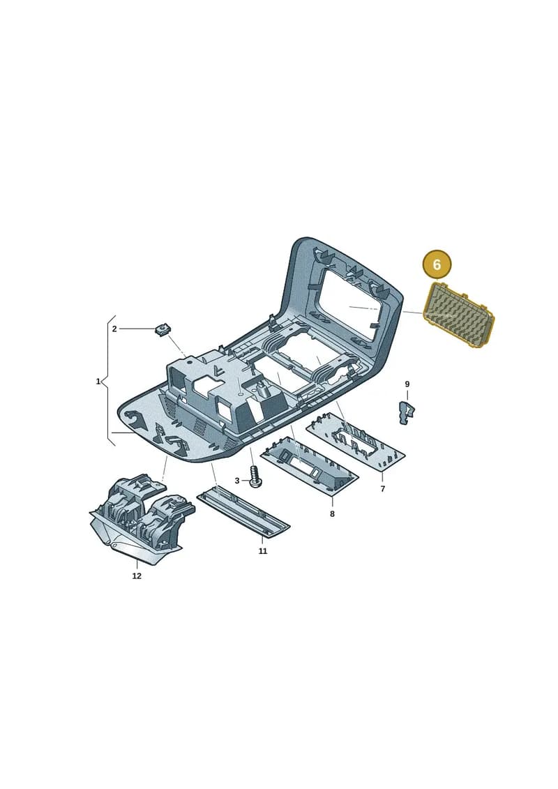 7LA8535612EN — Volkswagen Caravelle (2019-2024) diagram 7ep867050, position 6