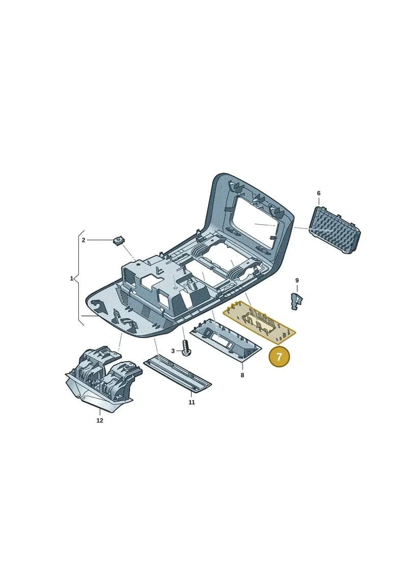 7LA858178Y20 — Volkswagen Caravelle (2019-2024) diagram 7ep867050, position 7