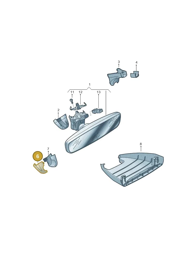 7LA858547AY20 — Volkswagen Transporter Multivan (2019-2024) diagram 7em857047, position 6