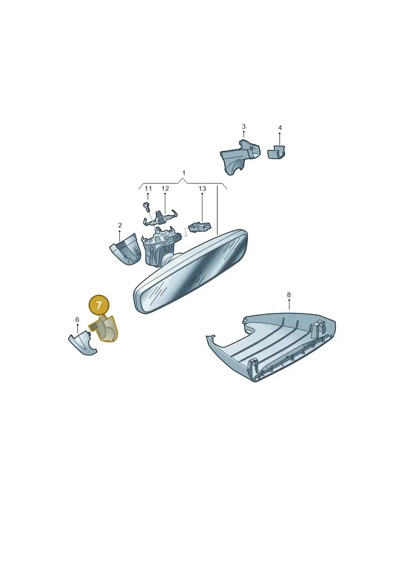 7LA858548AY20 — Volkswagen Transporter Multivan (2019-2024) diagram 7em857047, position 7