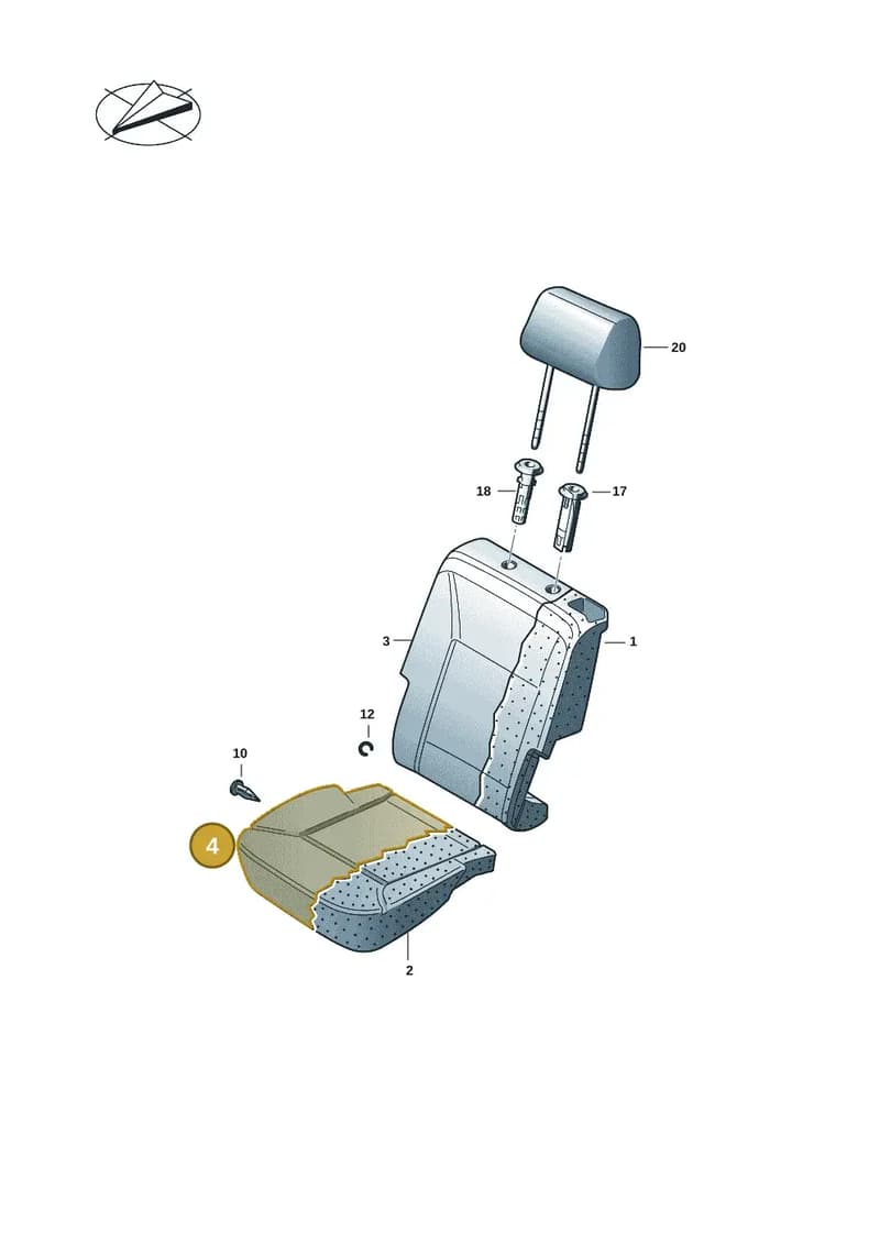 7LA883405DUER — Volkswagen Transporter Multivan (2019-2024) diagram 7em883300, position 4