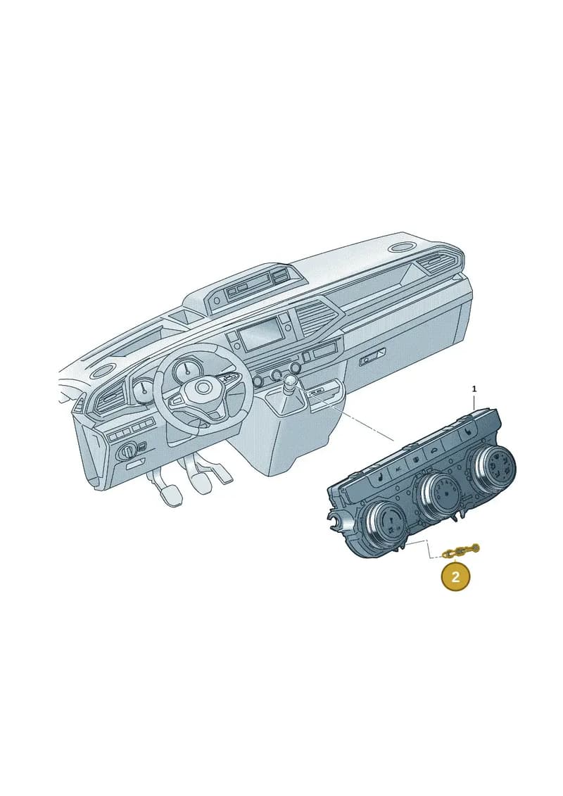 7LA906453A — Volkswagen Caravelle (2019-2024) diagram 7em941070, position 2