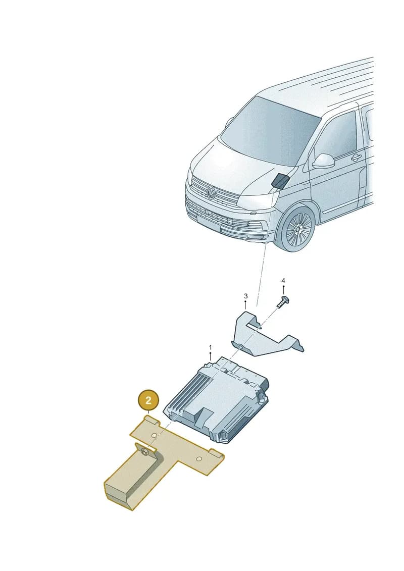 7LA907269 — Volkswagen Transporter Multivan (2019-2024) diagram 861906200, position 2