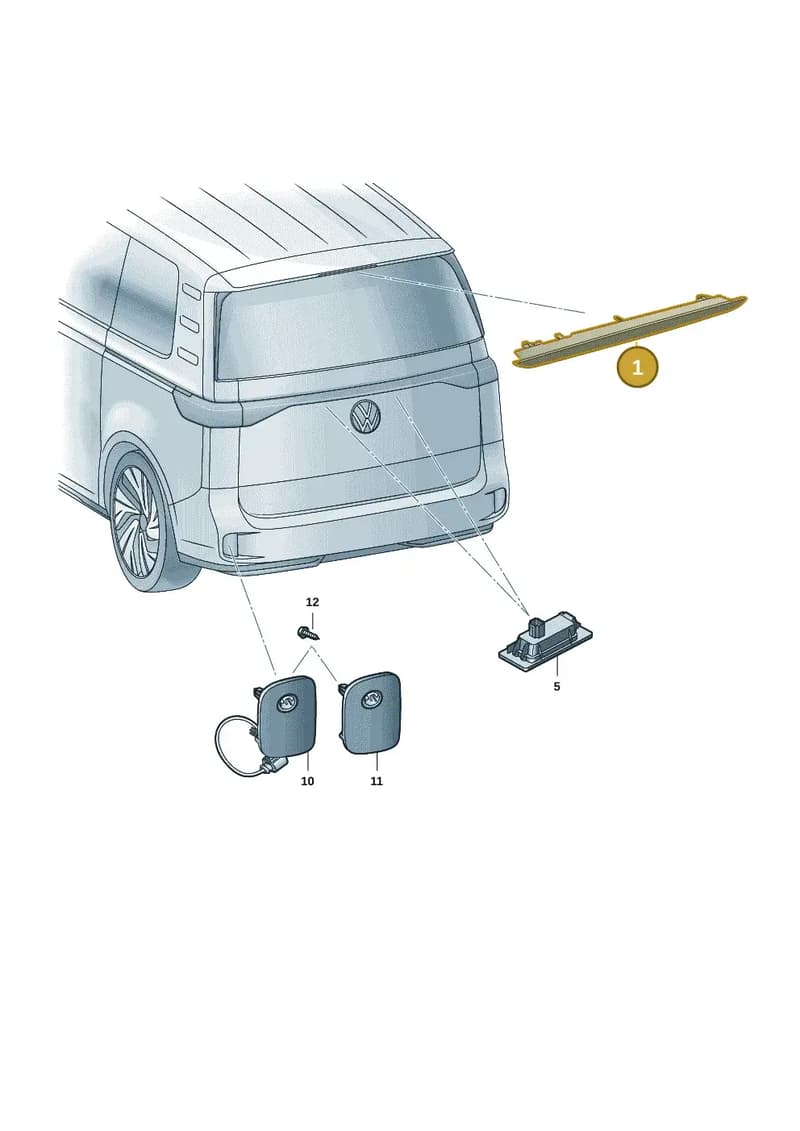 7LA945097B — Volkswagen ID. Buzz (2022-2025) diagram 15a945030, position 1