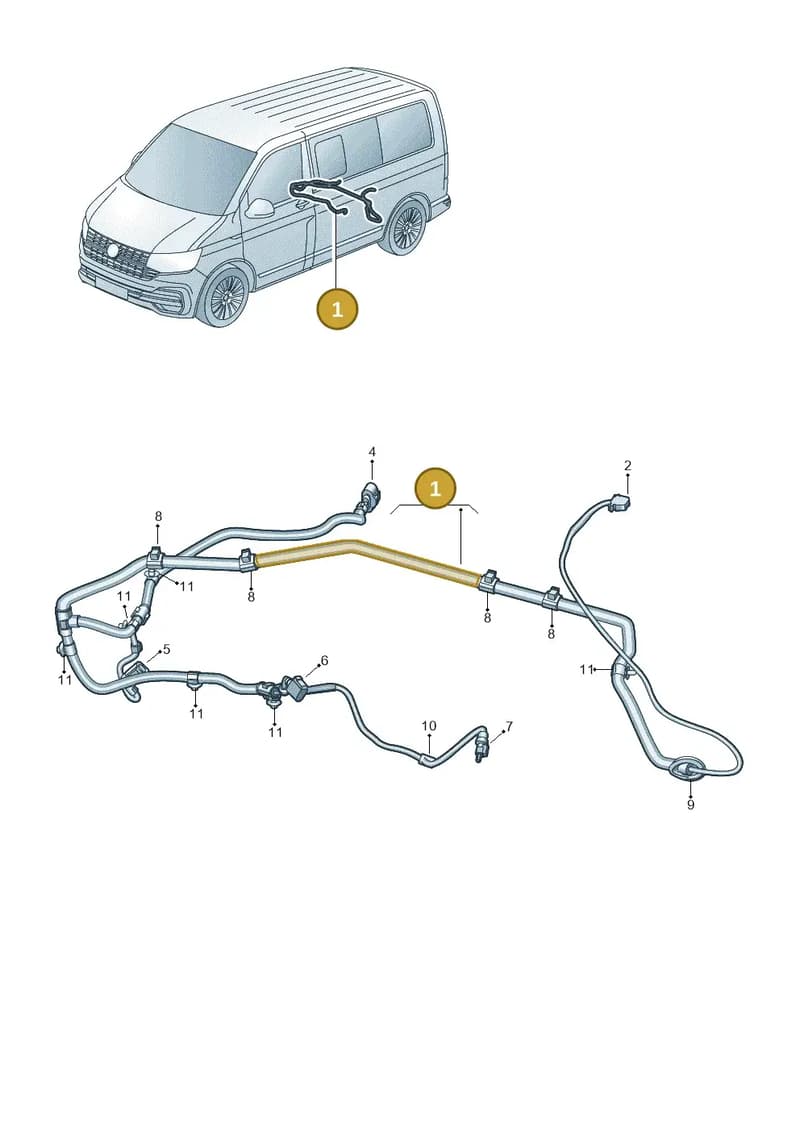 7LA971279E — Volkswagen Transporter Multivan (2019-2024) diagram 7em972078, position 1