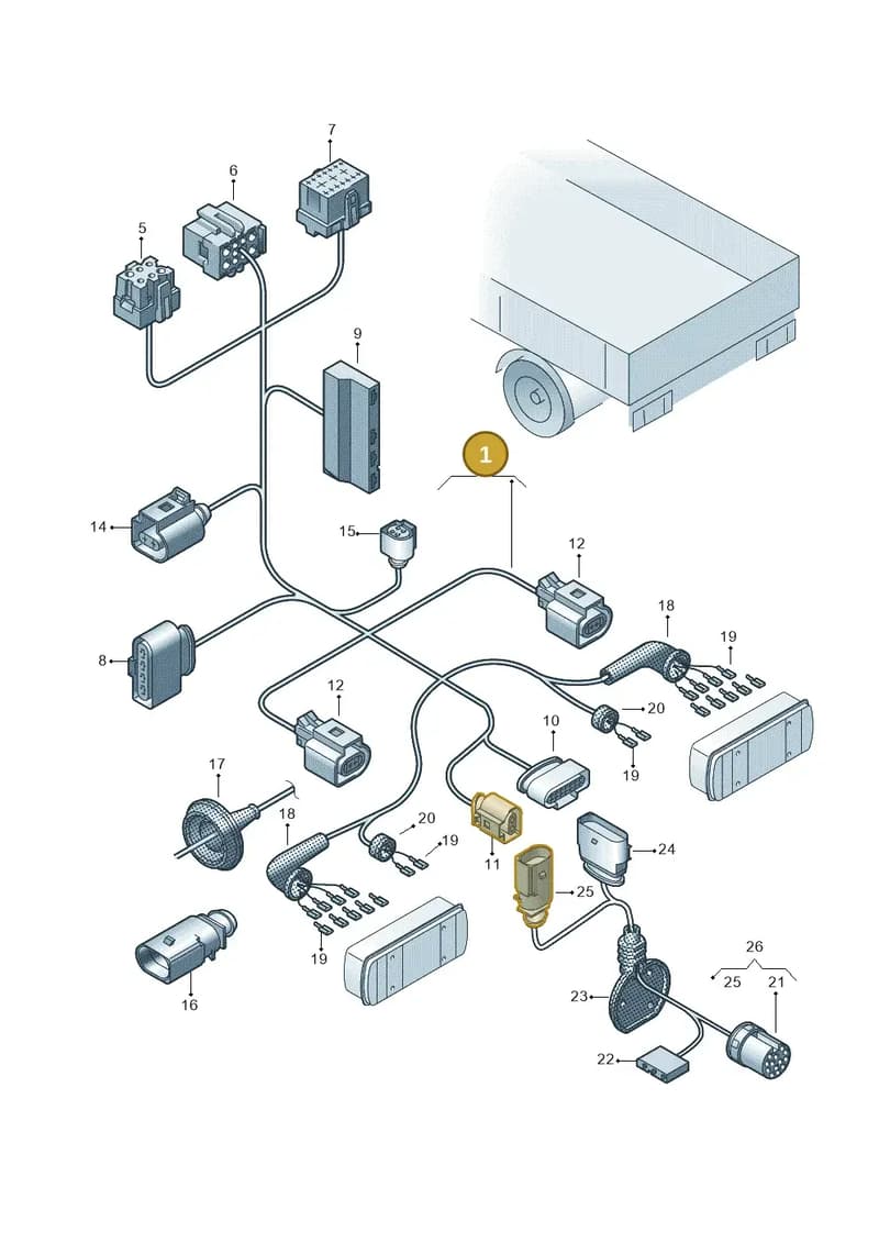 7LA971429AA — Volkswagen Transporter Single Cab (2019-2024) diagram 862972810, position 1