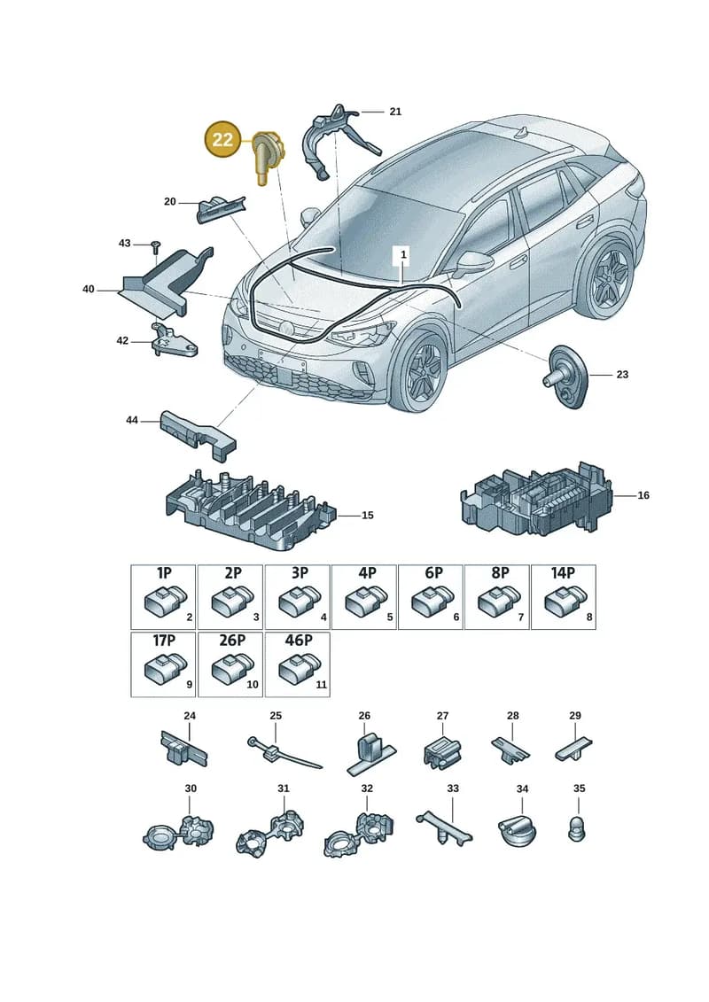 7M0971260B — Volkswagen ID.6 X (2021-) diagram 12d971080, position 22