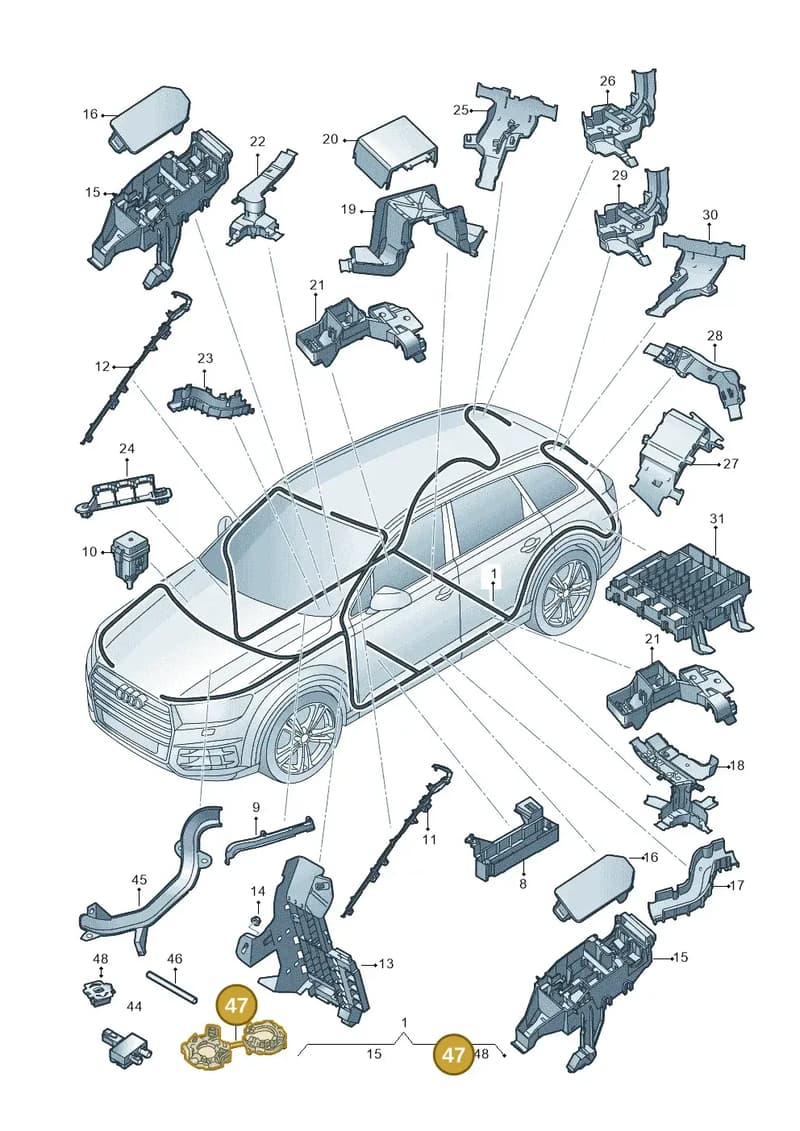 7M0971260B — Audi Q7 (2015-2025) diagram 859971080, position 47