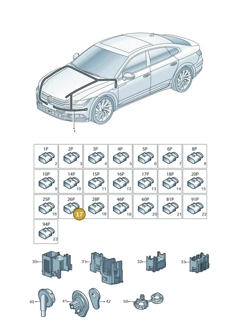 7M3972726 — Volkswagen Arteon (2017-2025) diagram 828971800, position 17