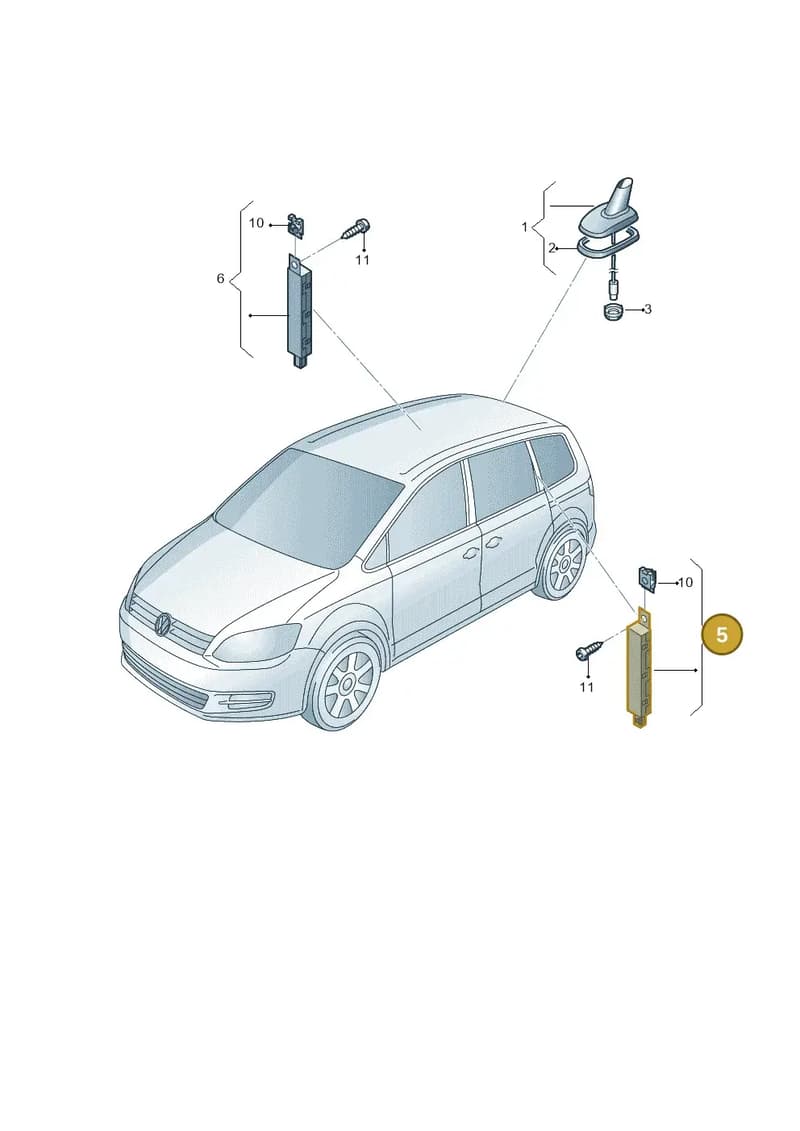 7N0035552J — SEAT Alhambra (2015-2022) diagram 689035100, position 5