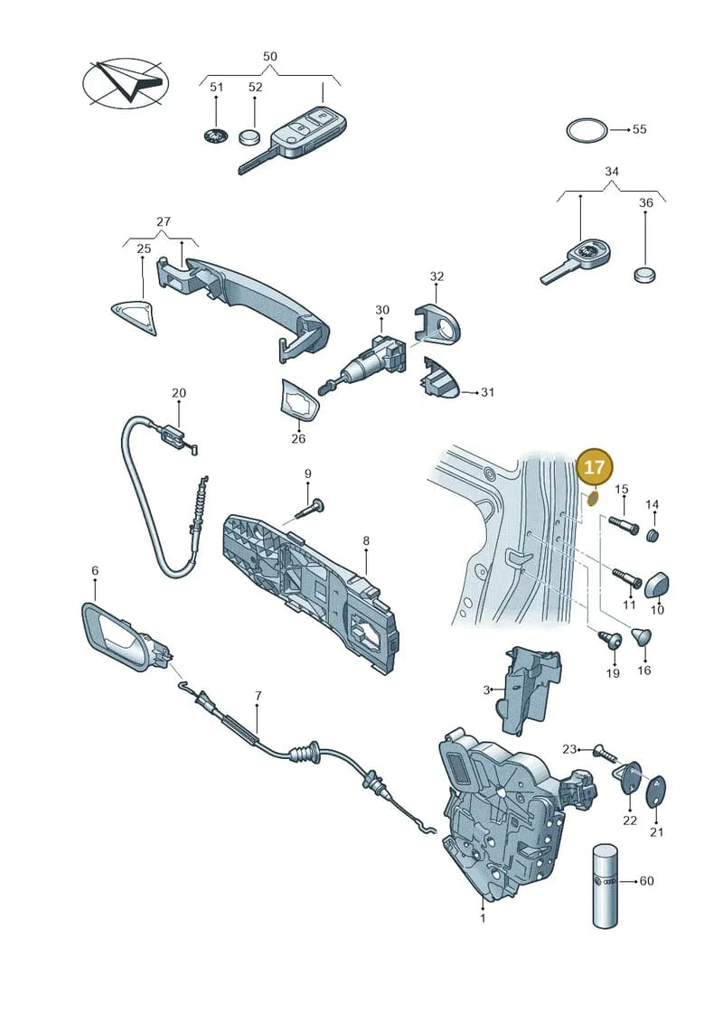 7N08371119B9 — SEAT Alhambra (2015-2022) diagram 727837000, position 17
