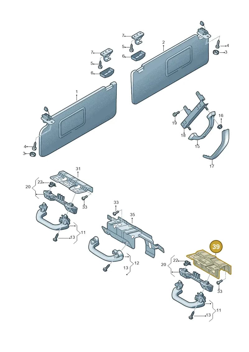 7N0858680A — SEAT Alhambra (2015-2022) diagram 689857500, position 39