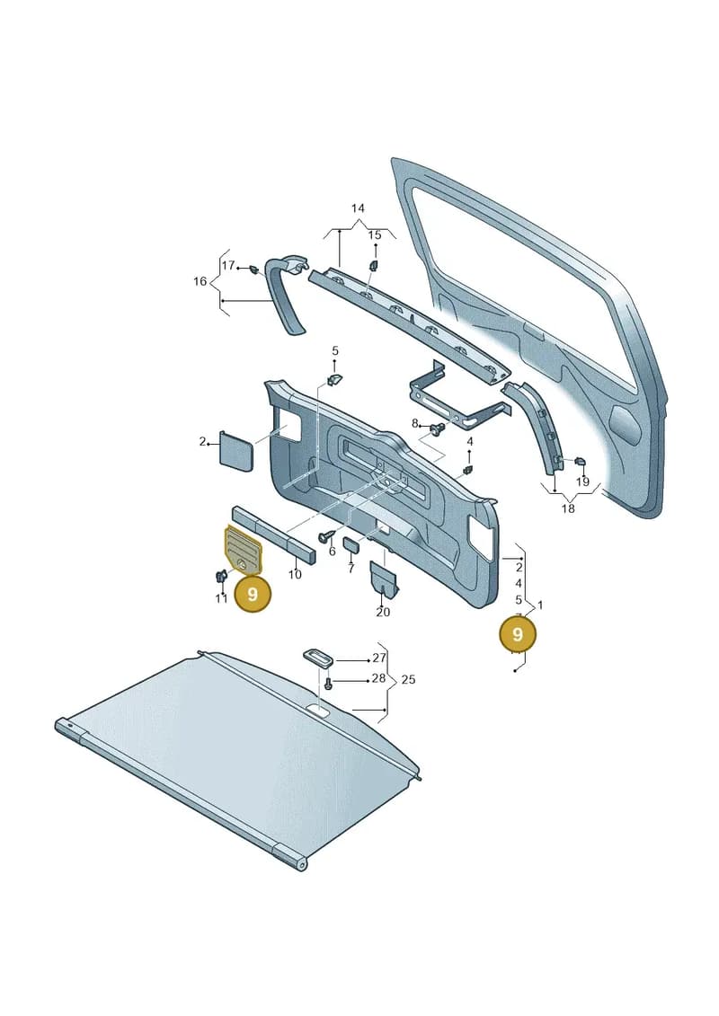 7N086028582V — SEAT Alhambra (2015-2022) diagram 689867800, position 9
