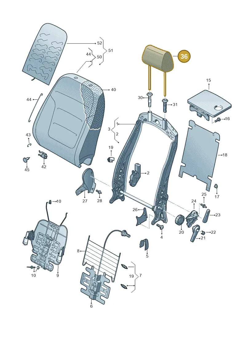 7N0881901ETL6 — SEAT Alhambra (2015-2022) diagram 863881500, position 36