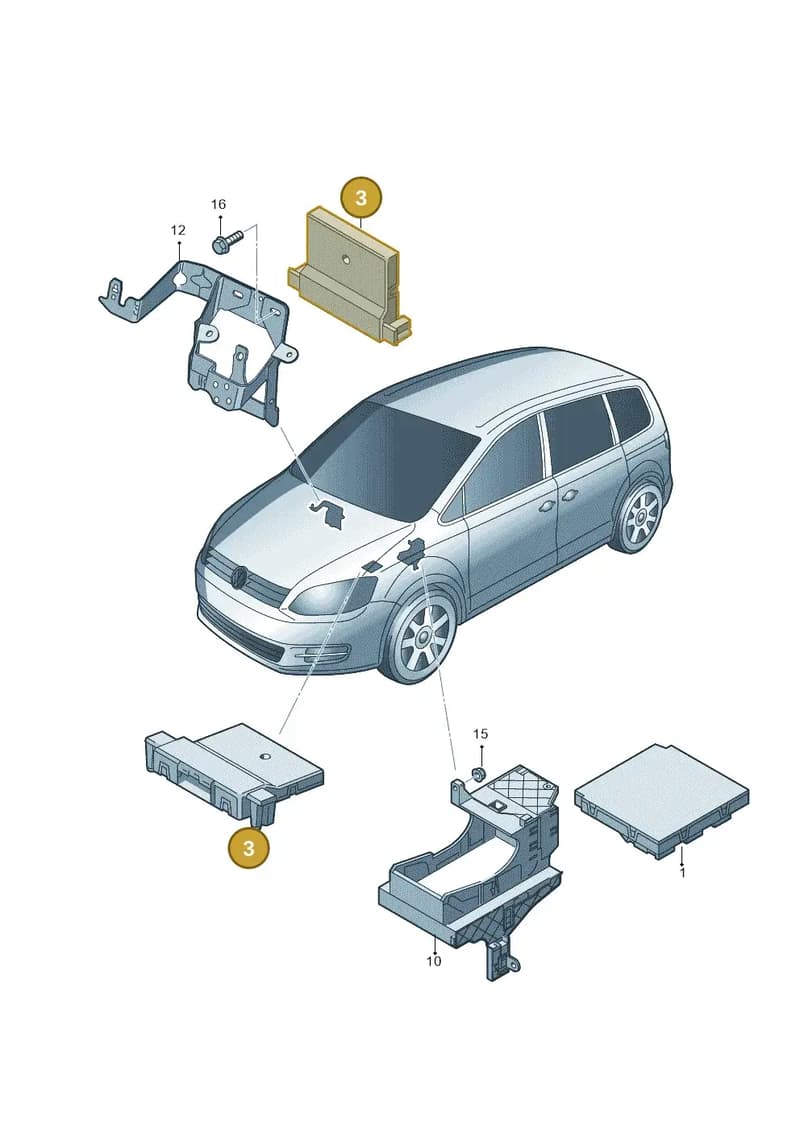 7N0907530APZ05 — SEAT Alhambra Stylance (2010-2013) diagram 689937500, position 3