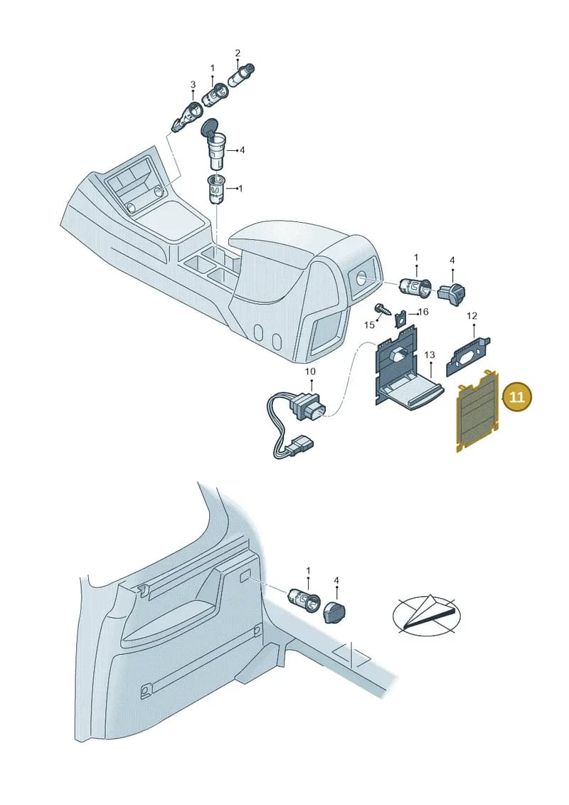 7N0919313 — SEAT Alhambra (2015-2022) diagram 689919200, position 11