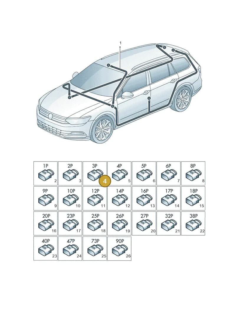 7N0972703A — Volkswagen Passat Saloon (2014-2024) diagram 793971900, position 4