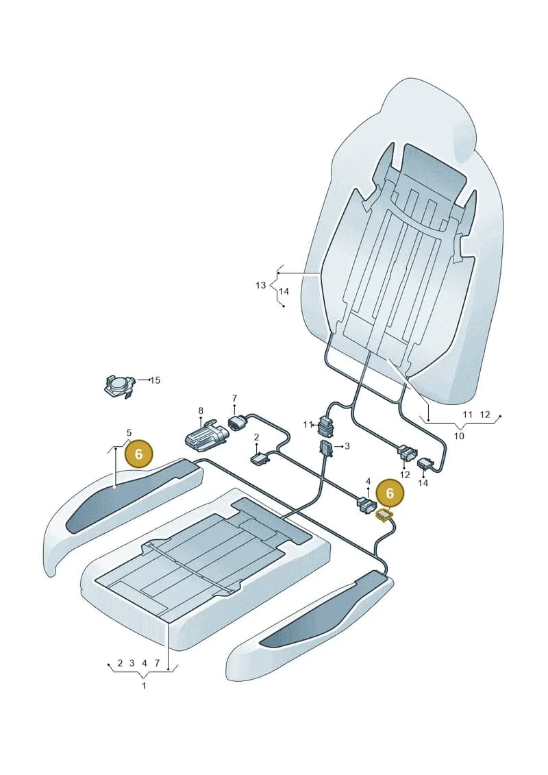 7N0972703A — Audi A8 (2017-2025) diagram 838963020, position 6
