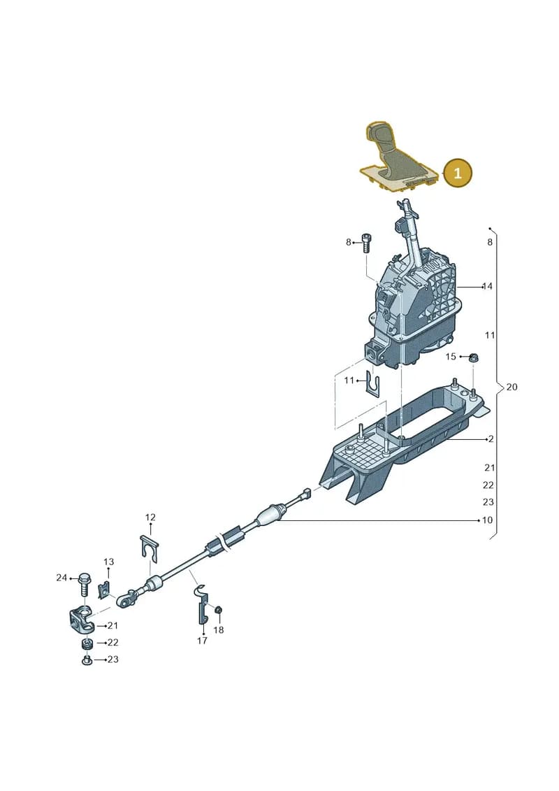 7N1713203AGSS — Volkswagen Tiguan (2011-2018) diagram 719713100, position 1