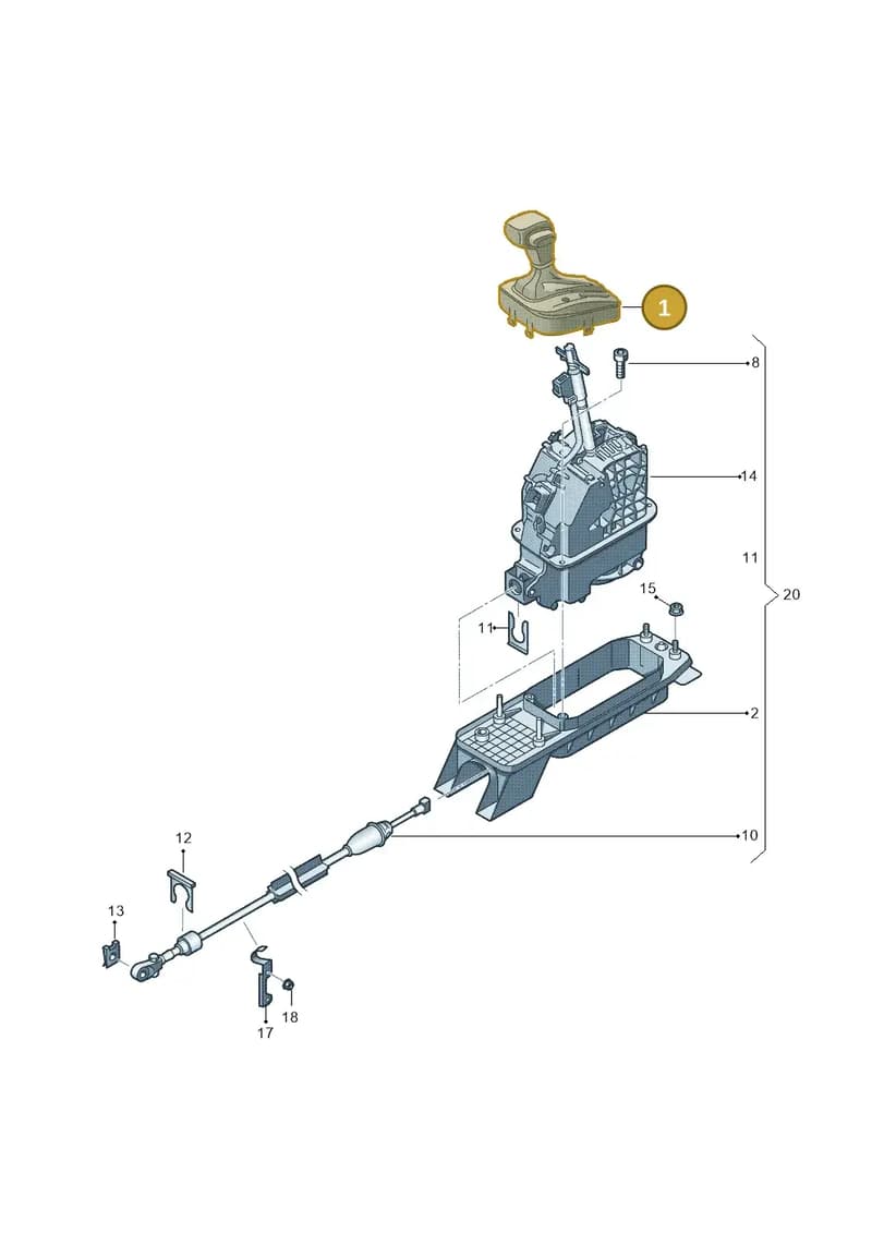 7N1713203CBRY — Volkswagen Sharan Blue Motion (2010-2015) diagram 649713100, position 1