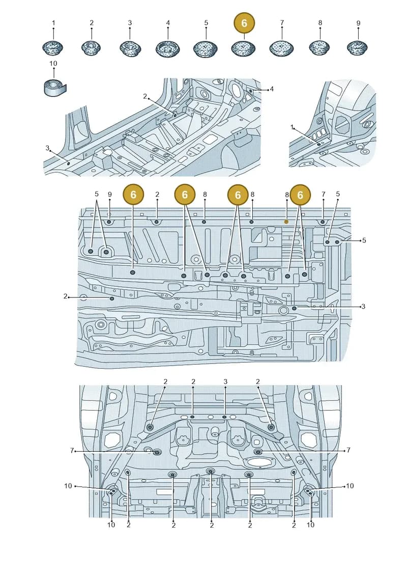 7P0899183 — Audi RS6 Avant (2019-2025) diagram 435803350, position 6
