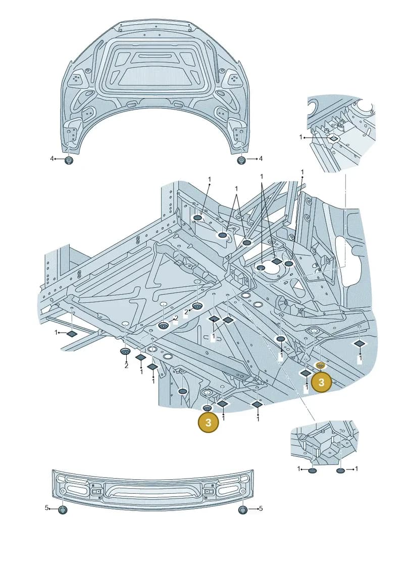 7P0899183 — Audi R8 Spyder (2015-2024) diagram 872803350, position 3