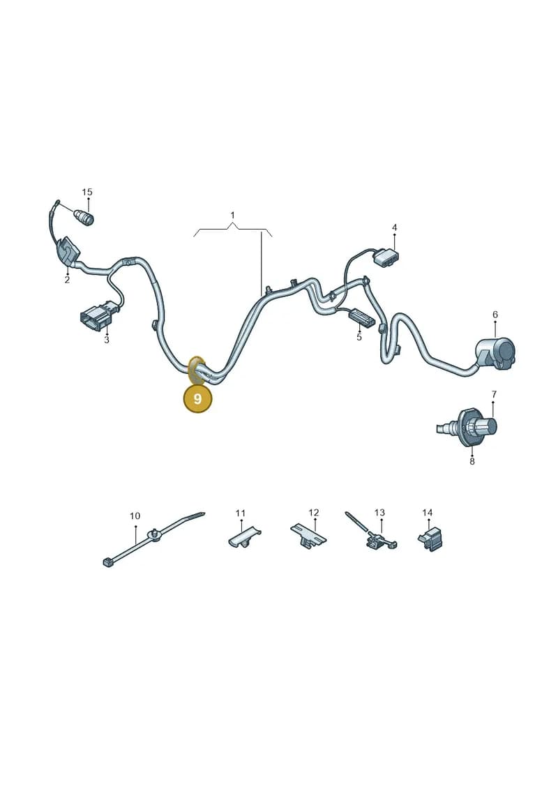 7P0971841J — Audi Q7 (2015-2025) diagram 859972550, position 9