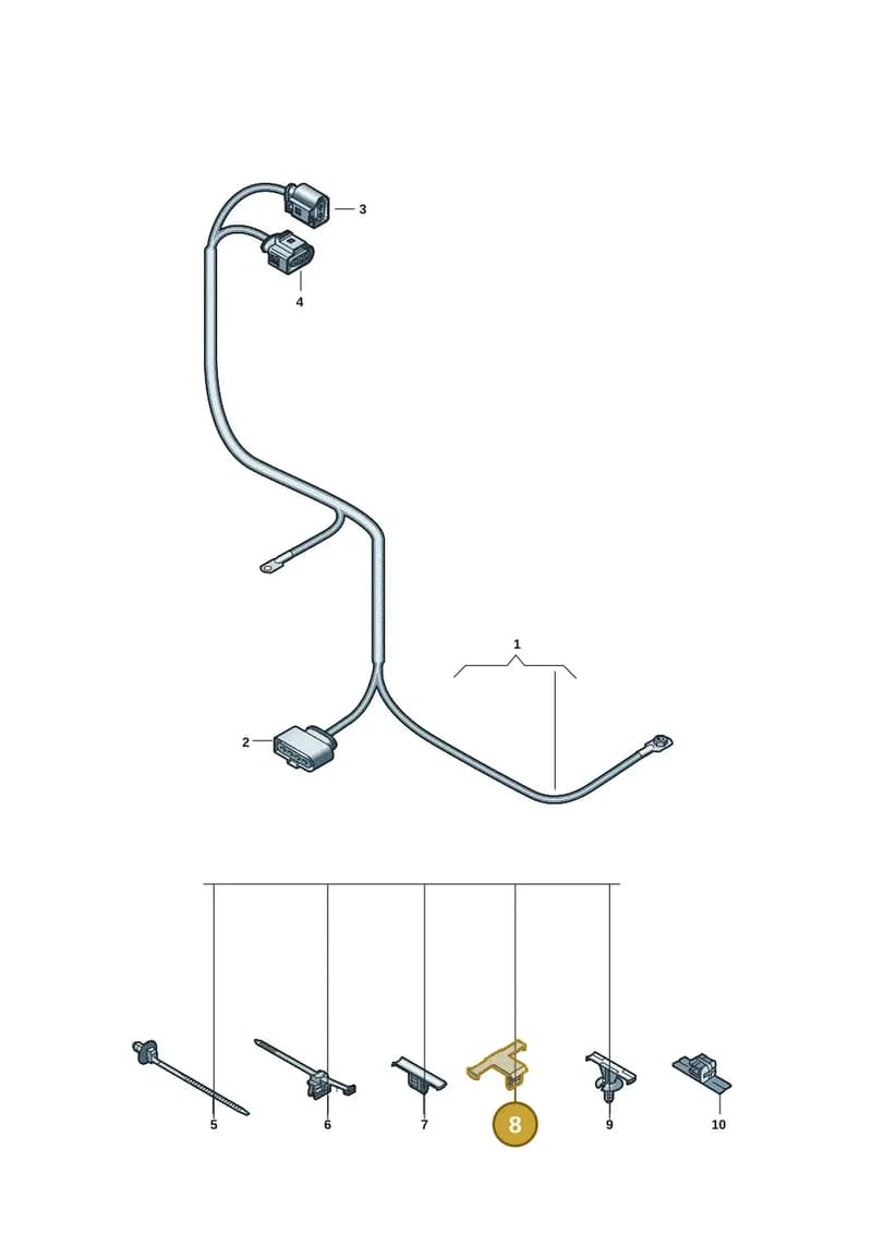 7P0971848A — Audi Q4 Sportback (2021-2025) diagram 89a972750, position 8