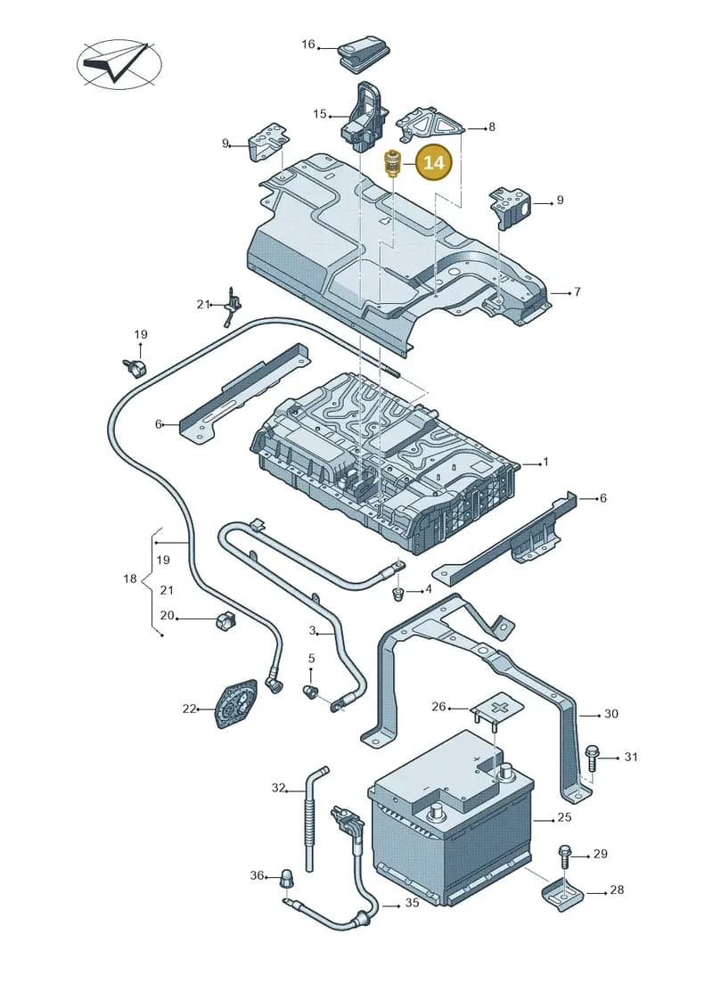 7P0972982DH — Audi A8 (2013-2018) diagram 717915100, position 14