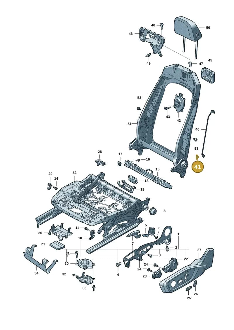 7P5129557 — Audi A5 Limousine (2024-2025) diagram 8wk881300, position 41