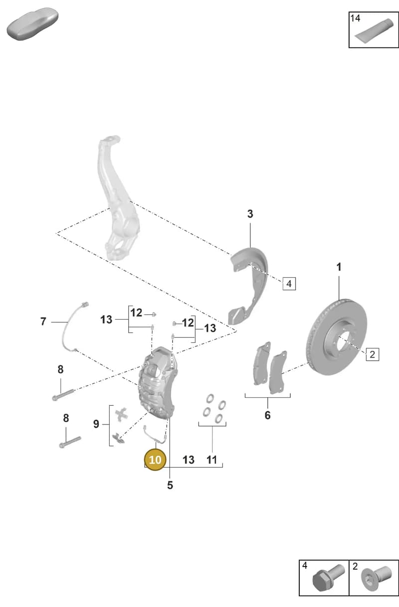7P5615701C — Porsche Panamera (2020-2023) diagram p56602000, position 10