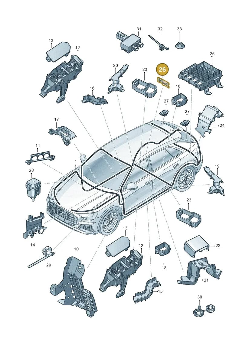 7P5971849 — Audi RS Q8 (2019-2025) diagram 429971800, position 26