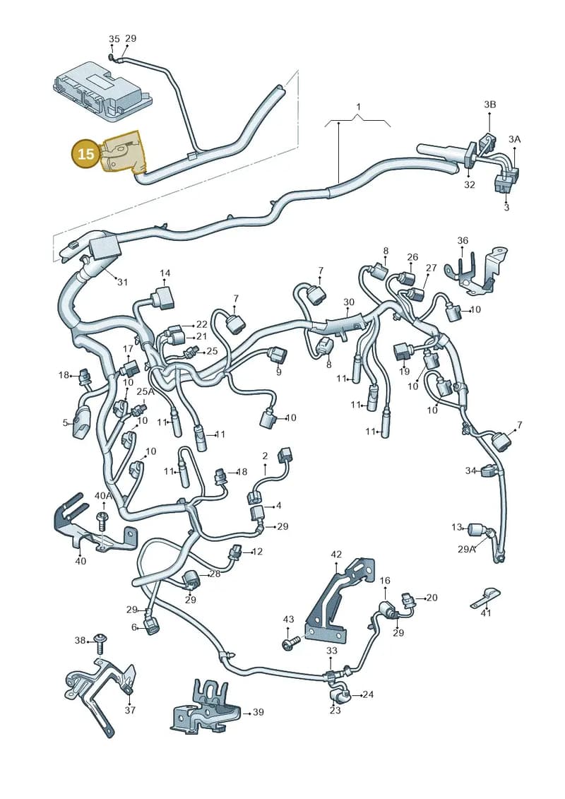 7P6906235 — Audi Q7 qu. 3.0 TDI (2009-2015) diagram 675971120, position 15