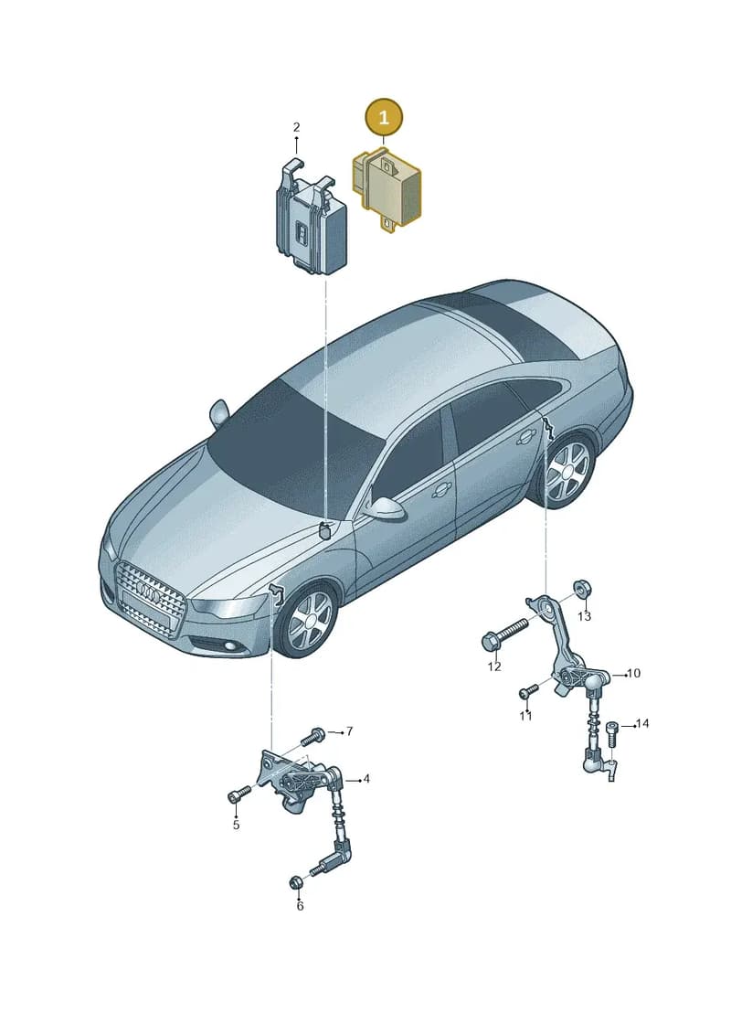 7P6907357C000 — Volkswagen Phideon (2016-2023) diagram 717941250, position 1