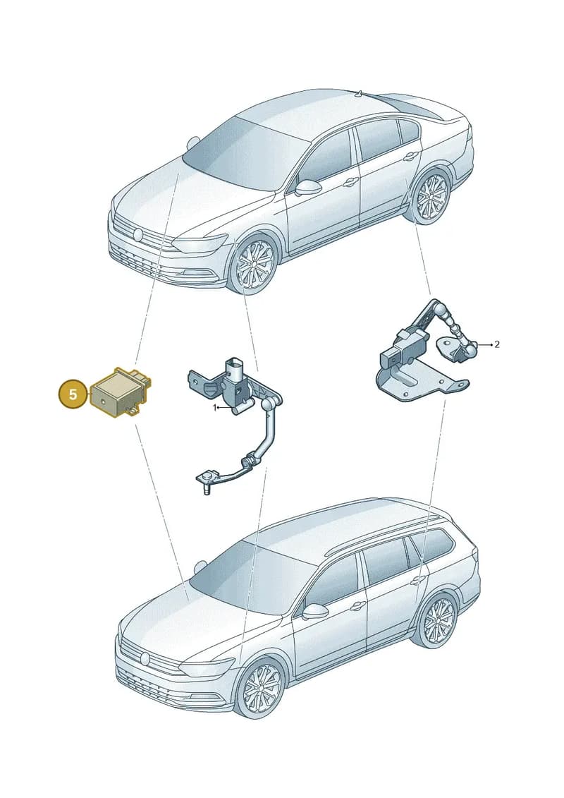 7P6907357C000 — Volkswagen Passat Saloon (2014-2024) diagram 793941250, position 5