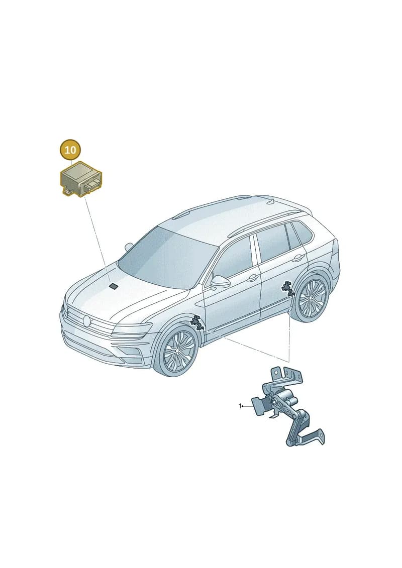 7P6907357E — Volkswagen Tiguan (2016-2024) diagram 884941250, position 10