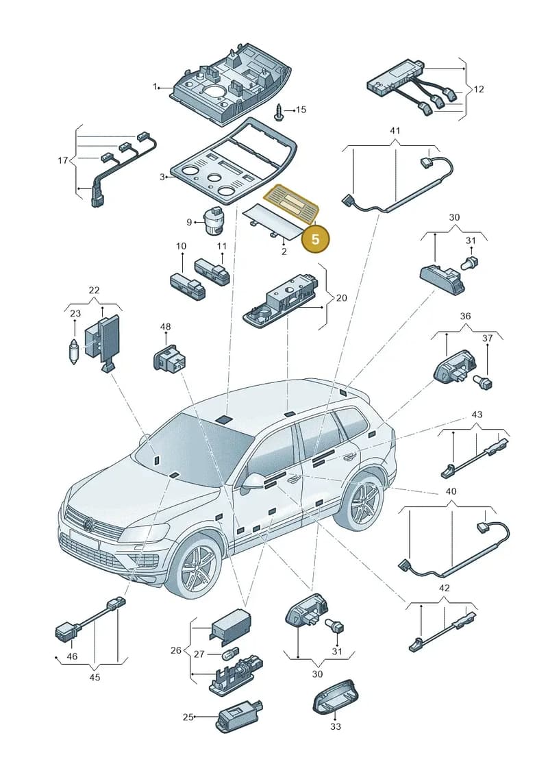 7P6947134MPA2 — Volkswagen Touareg (2014-2018) diagram 787947000, position 5