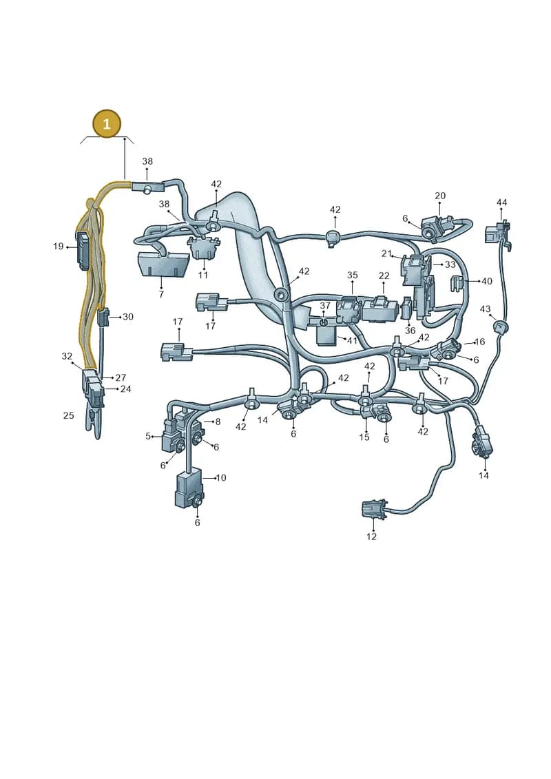 7P6971364AT — Volkswagen Touareg (2014-2018) diagram 693972260, position 1