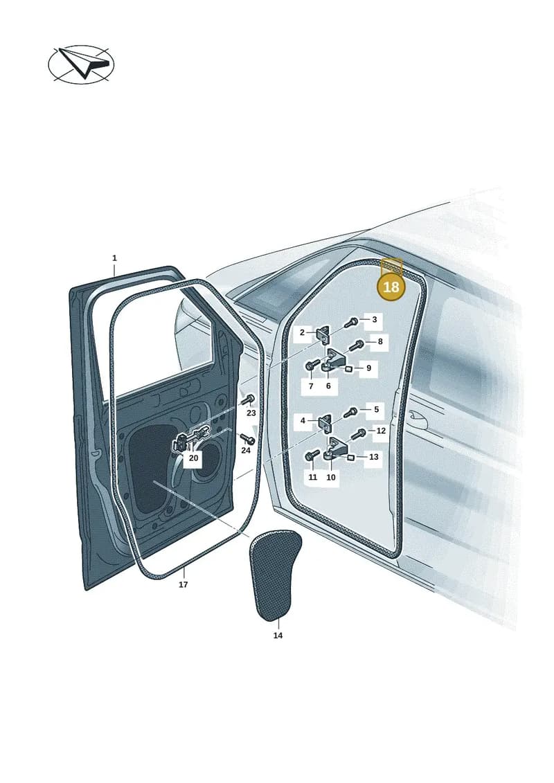 7T0837911G9B9 — Volkswagen Multivan (2021-2025) diagram 7t0831000, position 18
