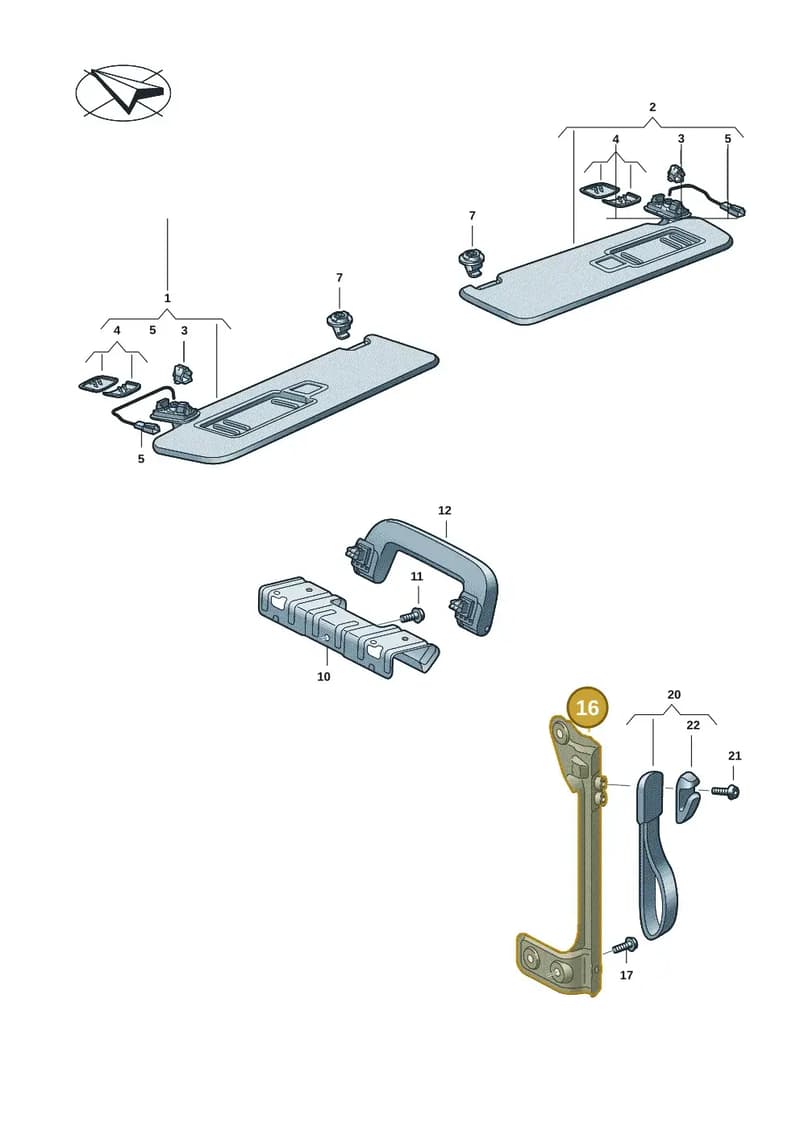 7T0867737A — Volkswagen Multivan (2021-2025) diagram 7t0857050, position 16