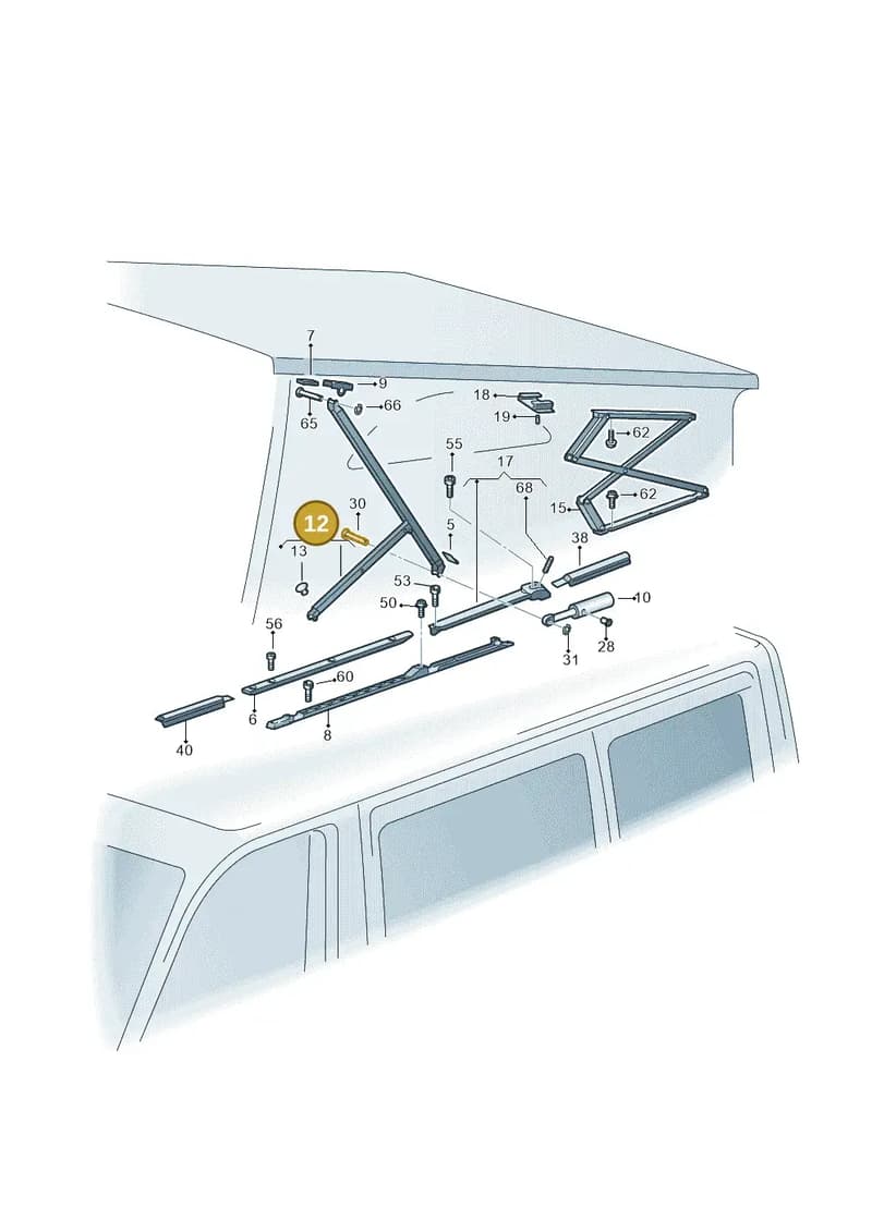 7T0875109A — Volkswagen Multivan (2021-2025) diagram 452875200, position 12