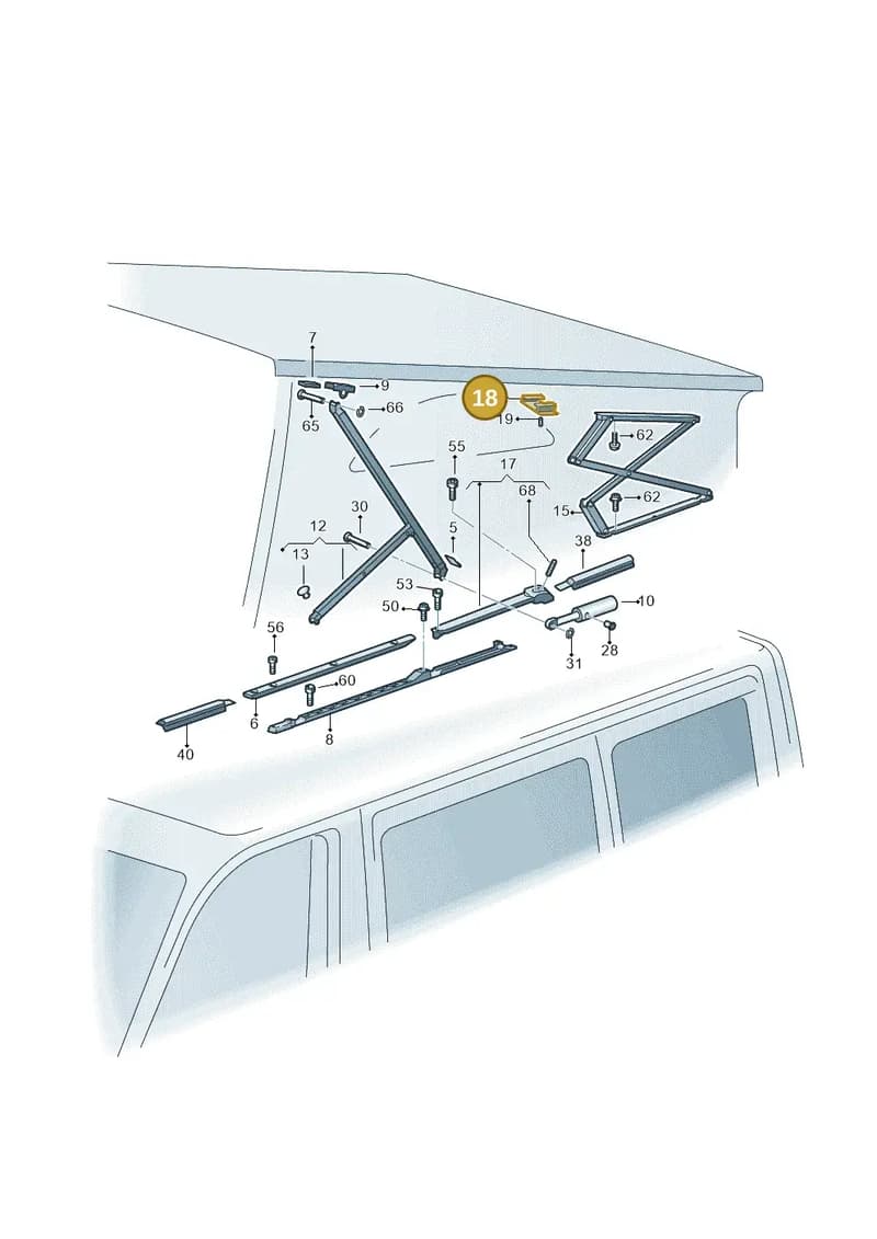 7T0875176 — Volkswagen Multivan (2021-2025) diagram 452875200, position 18