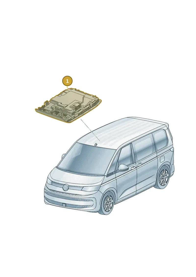 7T0959561PTJA — Volkswagen Multivan (2021-2025) diagram 7t0959520, position 1