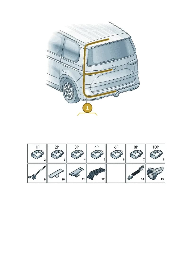 7T0971145AG — Volkswagen Multivan (2021-2025) diagram 7t0972810, position 1